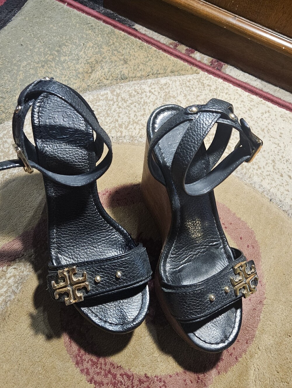 Black Tory Burch Wedges